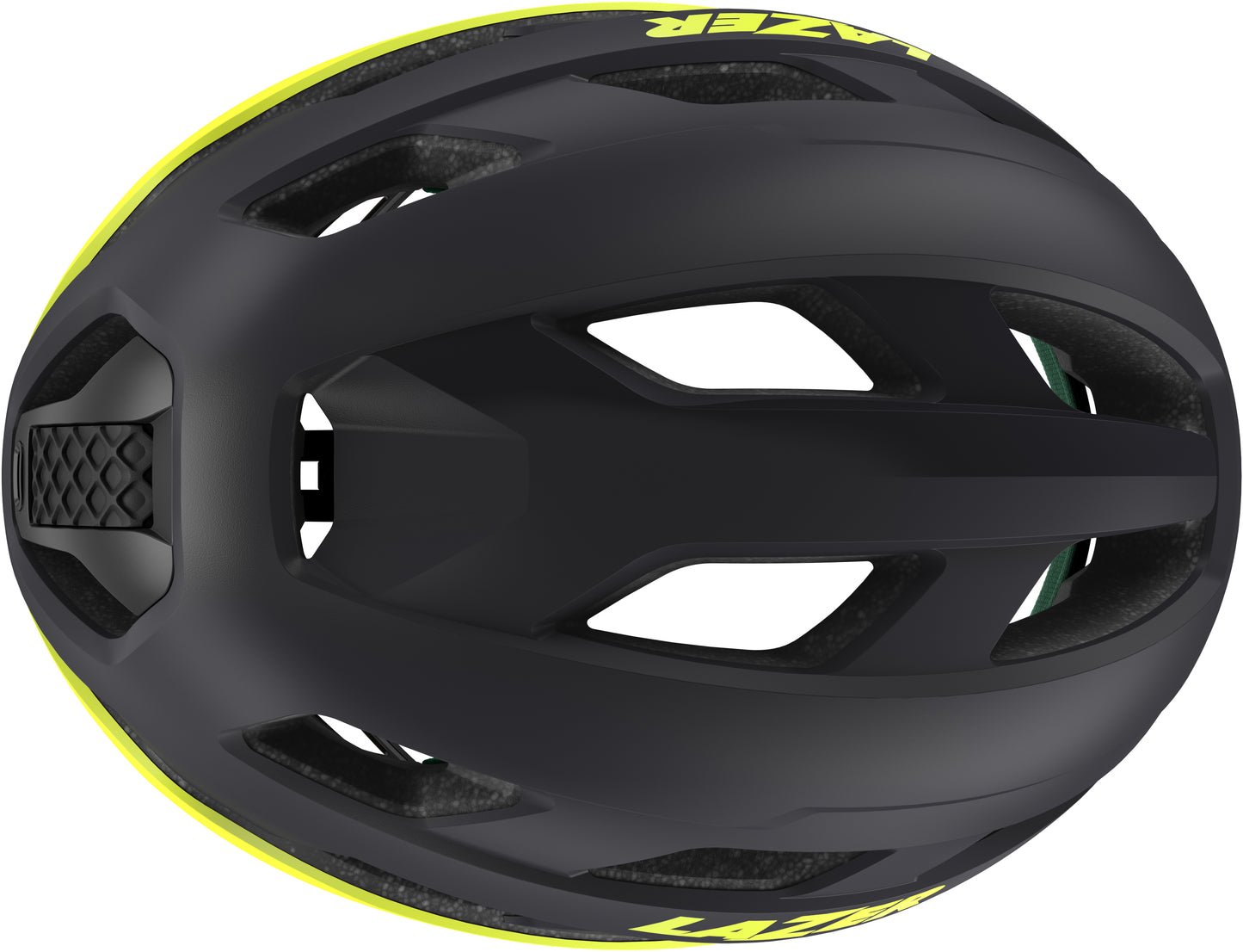 Lazer Strada KinetiCore von oben, aerodynamisches Design mit integrierten Belüftungsschlitzen
