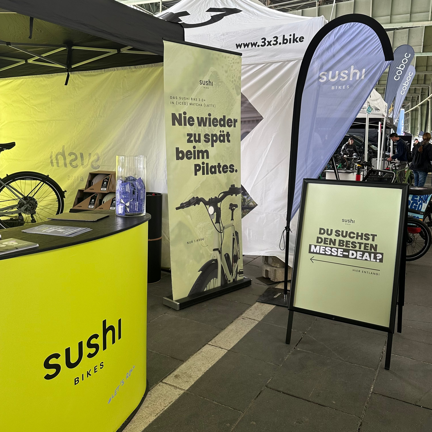 SUSHI BIKES Messestand auf der Velo Berlin 2025