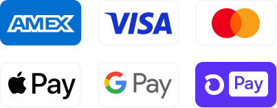 Übersicht aller Kredit- und Debitkarten: AMEX, VISA, MASTERCARD, APPLE PAY, GOOGLE PAY, WooPayments