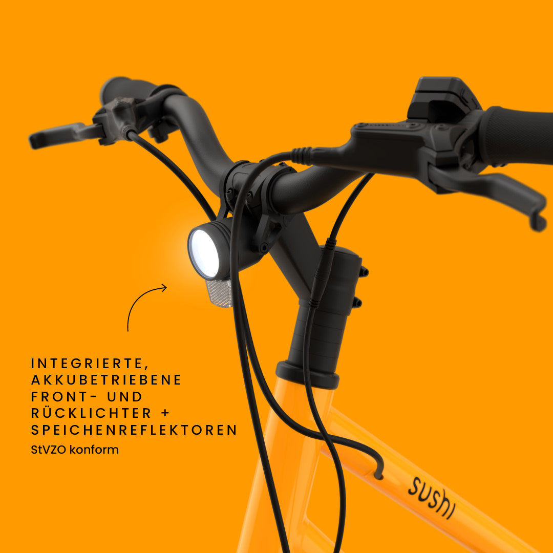 California Roll 3.0+ Lava mit Fokus auf integriertem akkubetriebenem Frontlicht