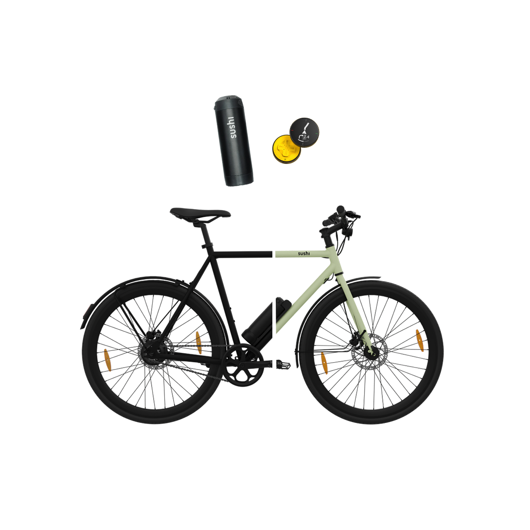 E-Bike Maki 3.0+ im Long Distance Bundle mit Zusatzakku und Beeline Velo 2 Fahrradnavi