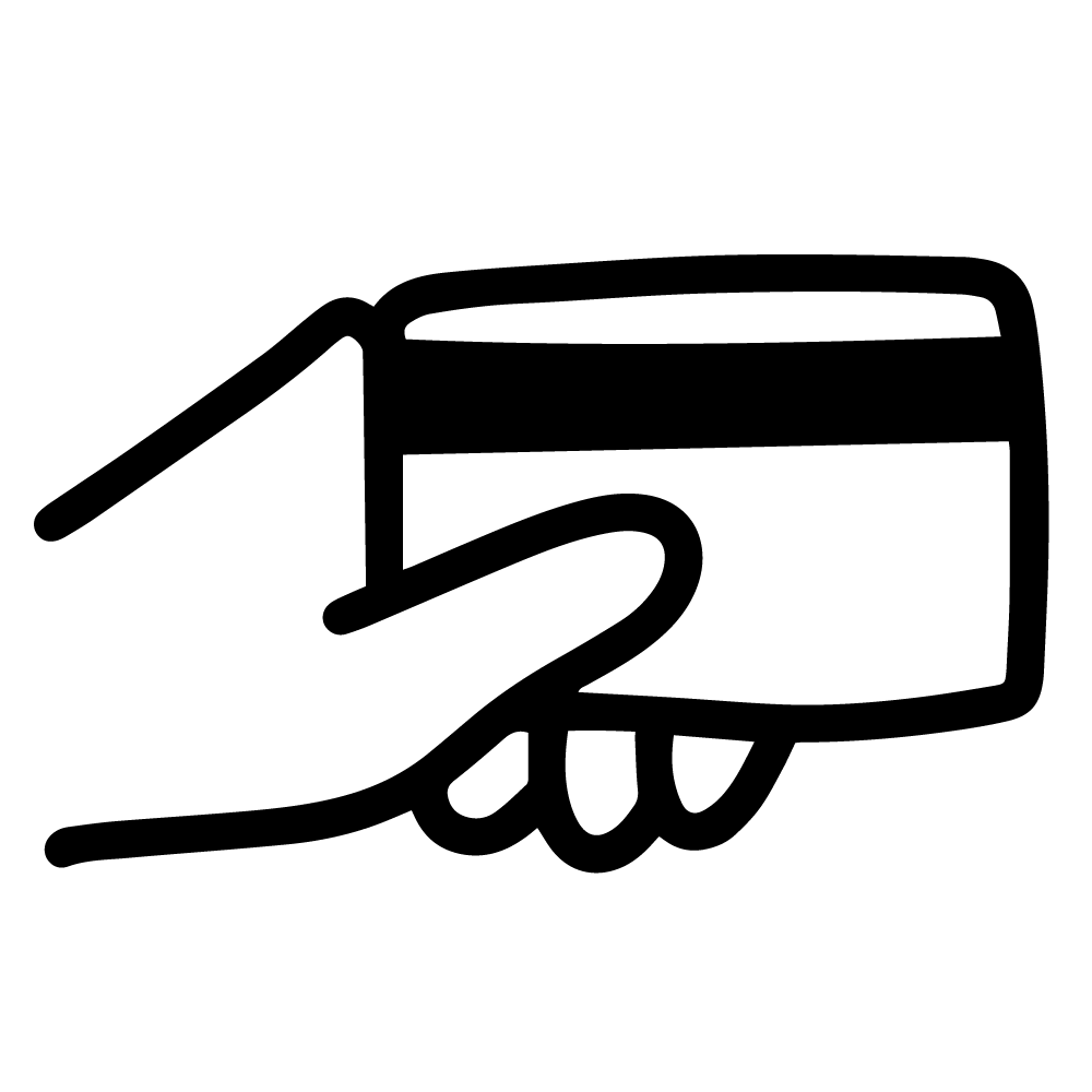 Hand hält eine Kreditkarte als Symbol für sichere Zahlungsoptionen
