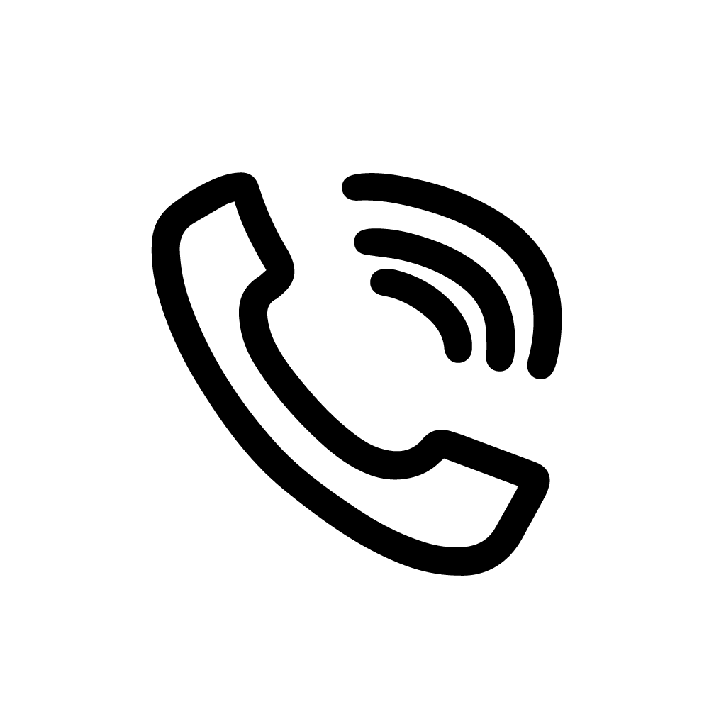 Icon eines Telefonhörers mit Funksignal
