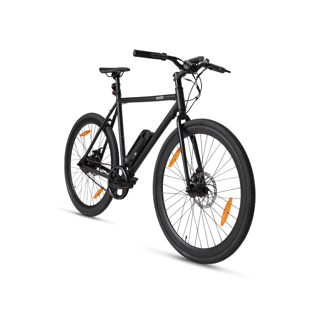 Sushi E-Bike Maki Plus in Schwarz frontal