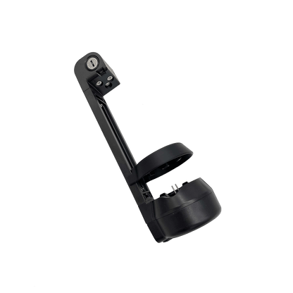 Schwarze Controller-Abdeckung von SUSHI BIKES montiert an leerer Akkuhalterung