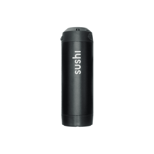 Zusatzakku USB-C +/3.0 für SUSHI BIKES in Schwarz mit weißem Logo