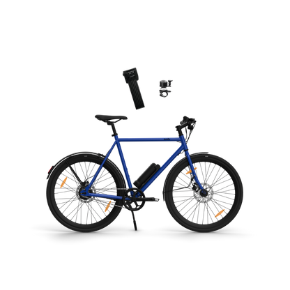E-Bike Maki 3.0+ in Ocean Drive mit ABUS Faltschloss und Airbell-Klingel im Safety Bundle