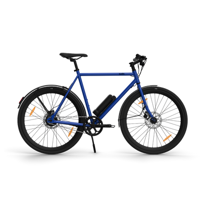 Maki 3.0+ Ocean Drive mit schwarzen Schutzblechen, Lenker und Sattel in der Seitenansicht