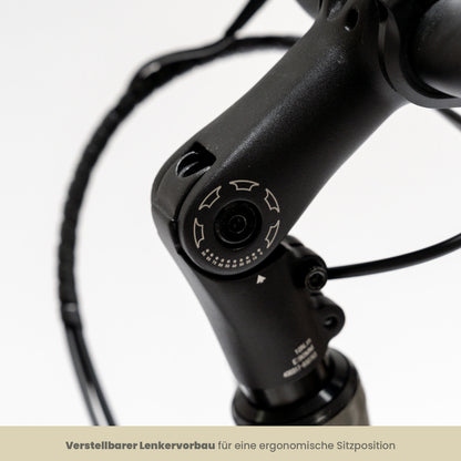 TABI Diamantrahmen, Verstellbarer Lenker-Vorbau; individuell anpassbare Lenkerhöhe für ergonomisches Fahren